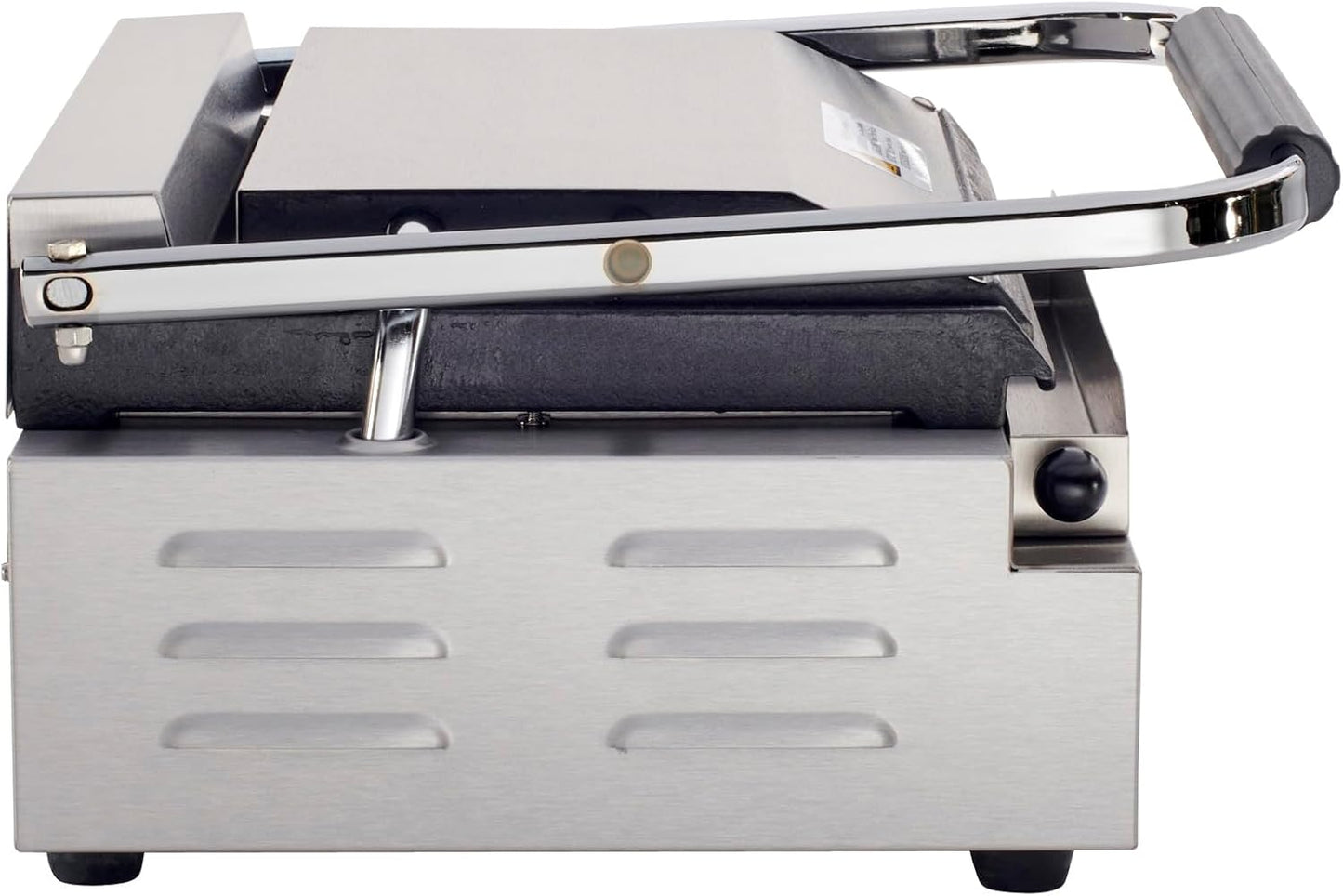 Kratos Commercial Electric Panini Sandwich Grill with Smooth Plates, 14" x 9" Cooking Surface, Commercial Countertop Panini Press, 120V, 1750W (29Y-021)
