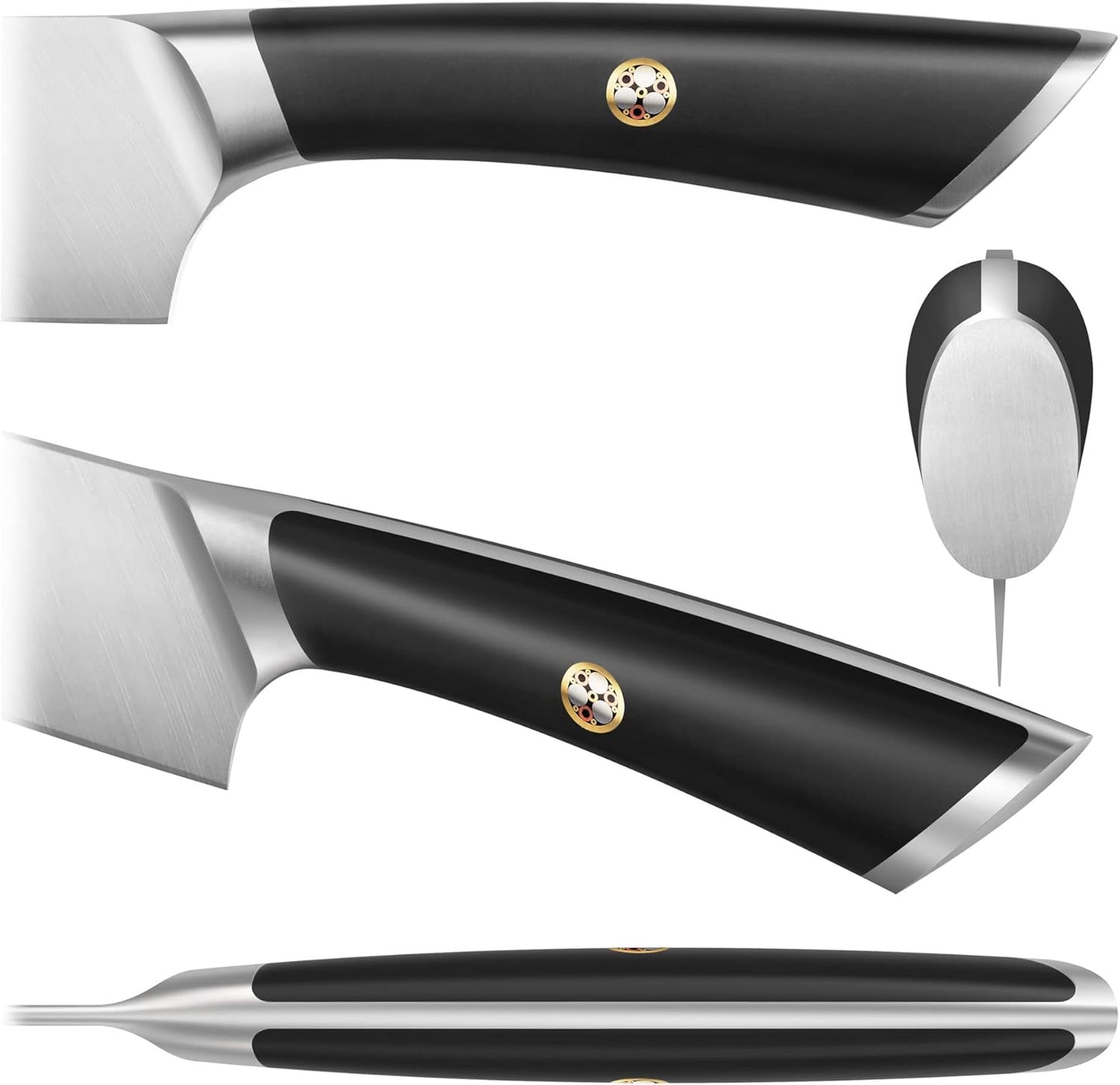 Cangshan ELBERT Series German Steel Forged Knife Block Sets (17-Piece, Black)