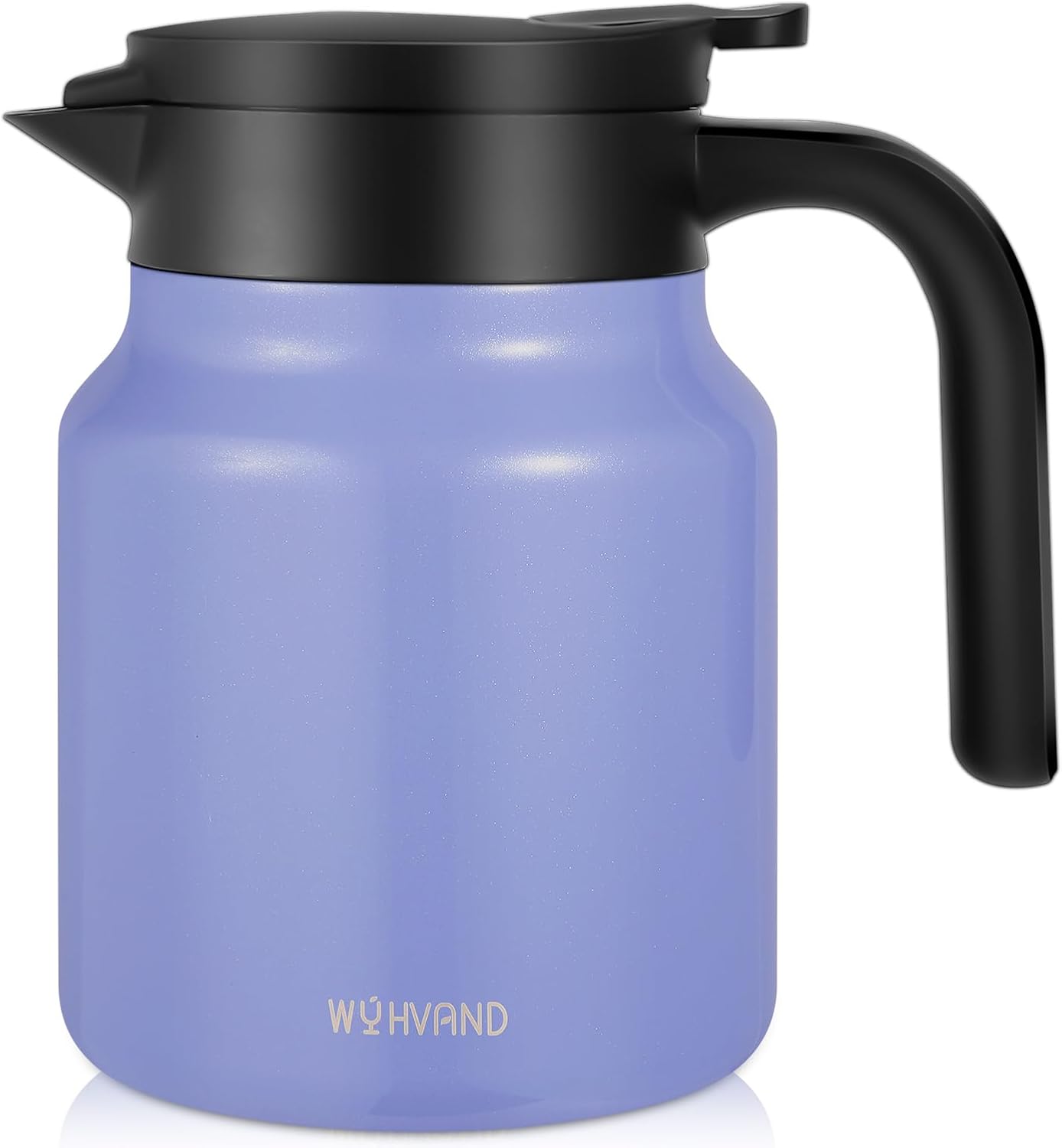 34Oz Thermal Coffee Carafe for Hot/Cold, Stainless Steel Thermos Carafes for Hot Liquids, Dustproof Insulated Hot Water Carafe for Party/Home,Violet