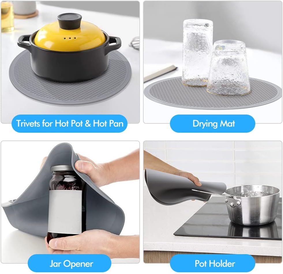 Food Cover for Microwave Oven - Bowl Covers Microwave Splatter Cover Silicone Microwave Plate Cover Dish Covers for Microwave Oven Cooking with Microwave Mat