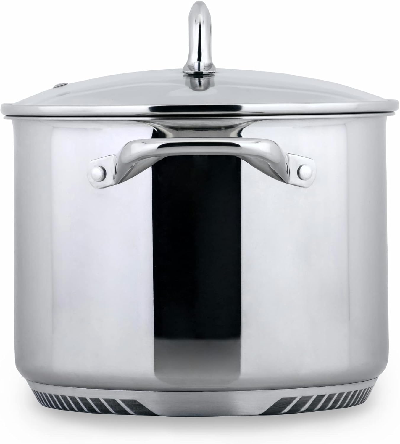 Turbo Pot® FreshAir™ Rapid Boil Stainless Steel 8 qt. Stock Pot, time-and-energy saving cookware for gas stove
