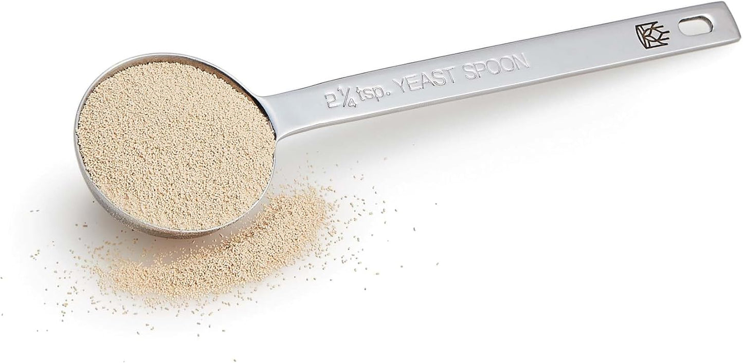 King Arthur Baking Company Yeast Measuring Spoon, 18/8 Stainless Steel, Holds 2-1/4 Teaspoons