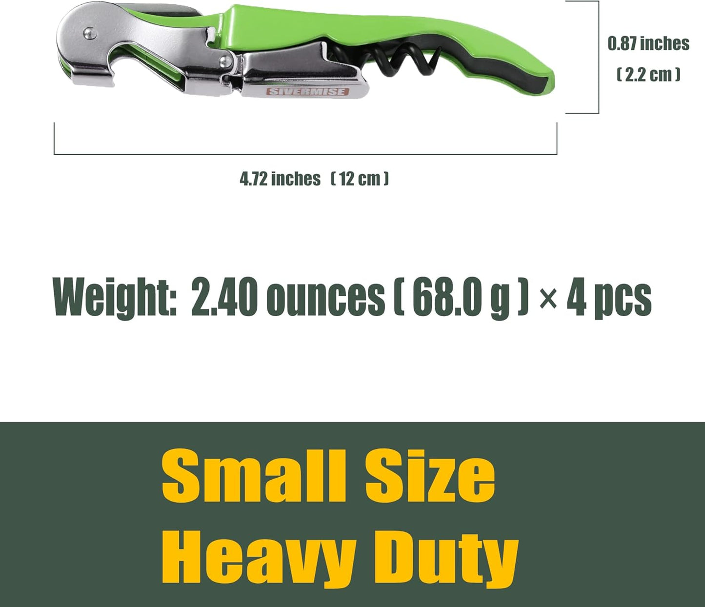 Waiters Corkscrew, Wine Bottle Opener, Wine Key, Multi-Functional All-in-1(Multi-Color, Pack of 4)