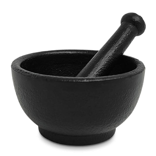 Cast Iron Cauldron Mortar and Pestle Set (MP1- Cast Iron MP 3")