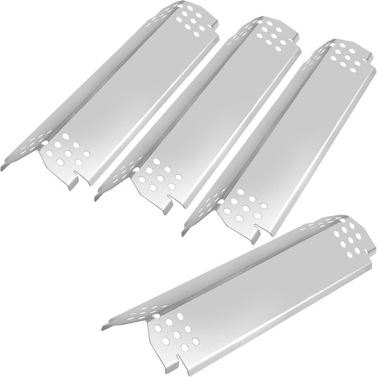 CANDANA Replacement Parts for Nexgrill 4 Burner Heat Tents Home Depot 720-0830H Gas Grill Flame Guards Shield Plates Burner Covers Stainless Steel 14.6"