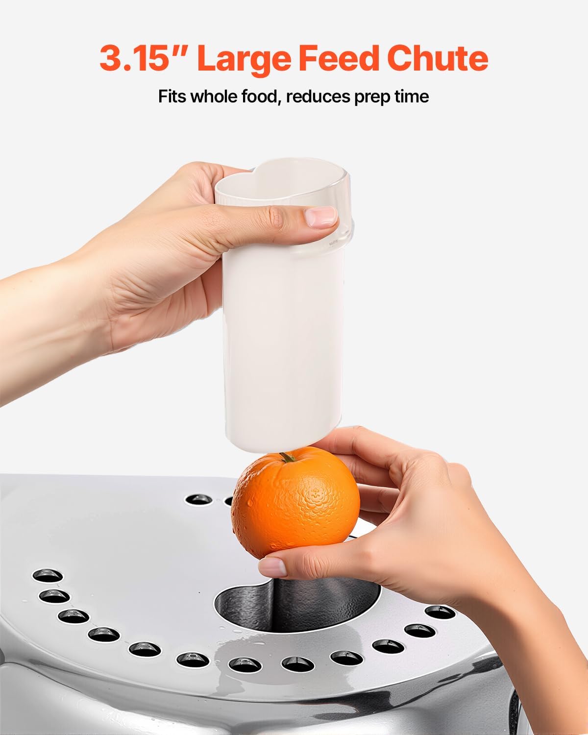 VBENLEM Commercial Juice Extractor Heavy Duty Juicer Aluminum Casting and Stainless Steel Constructed Centrifugal Juice Extractor Juicing both Fruit and Vegetable