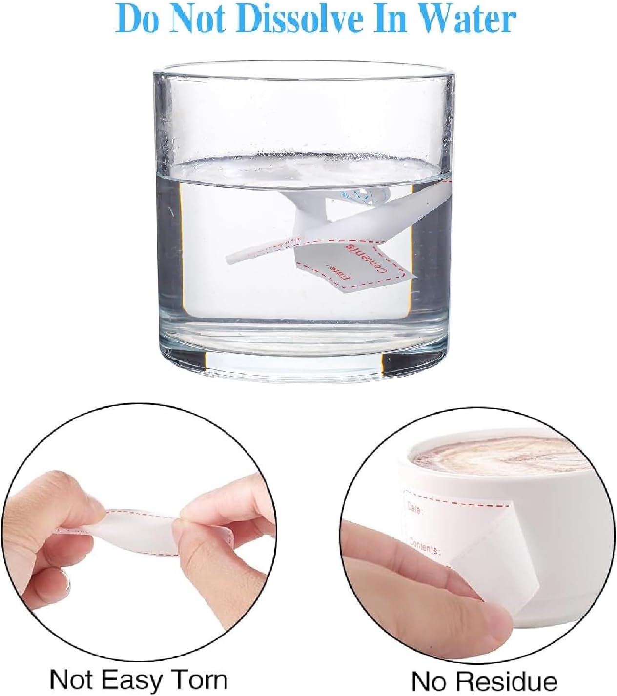 1000Pcs Removable Freezer Labels,1 x 3 Inch Food Labels for Food Containers Food Date Stickers Refrigerator Food Storage Labels Easy Clean No Residue