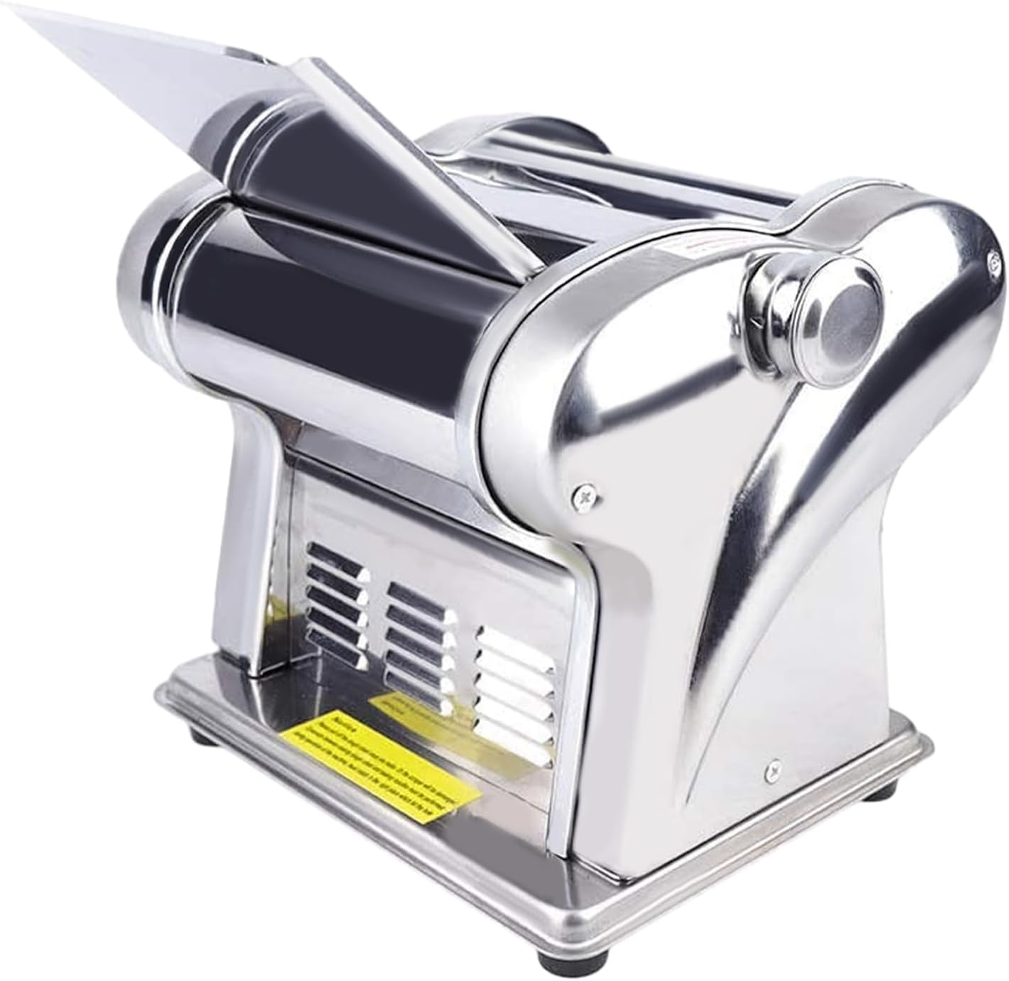 135W Electric Pasta Maker, Pasta Maker 8-Speed Adjustment, Stainless Steel, Pasta Machine one-Touch Start Make Dough Sheets, Dumpling Skins, Wonton Skins, Pancakes