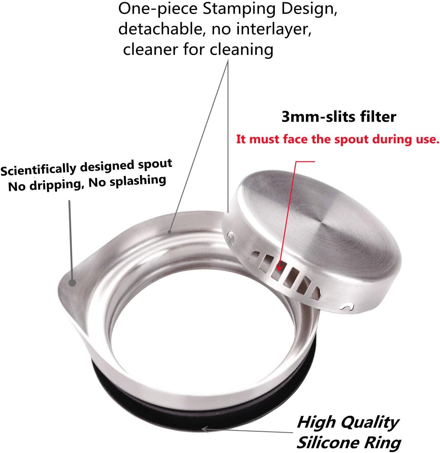 68 Ounces Glass Pitcher with Lid, Hot/Cold Water jug for Coffee, Lemonade, Iced Sun Tea,Beverage, Milk