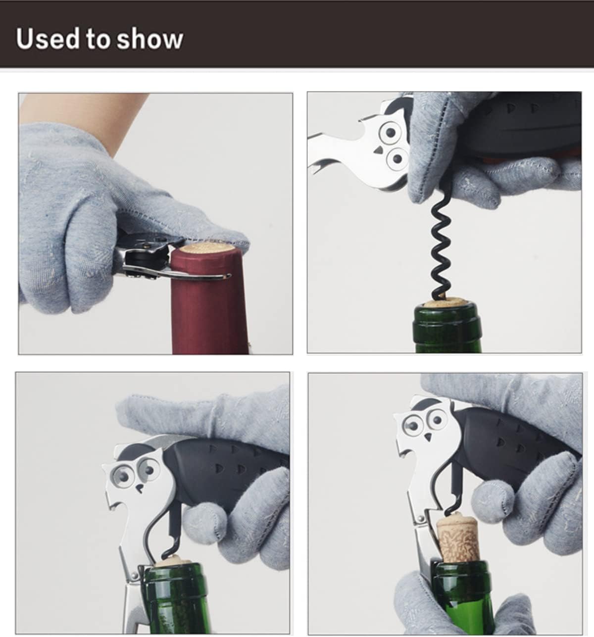 Unique Eagle Corkscrew, Professional Waiters Corkscrew Wine Key Bottle Opener,Manual Wine Key for Servers, Waiters, Bartenders and Home Use