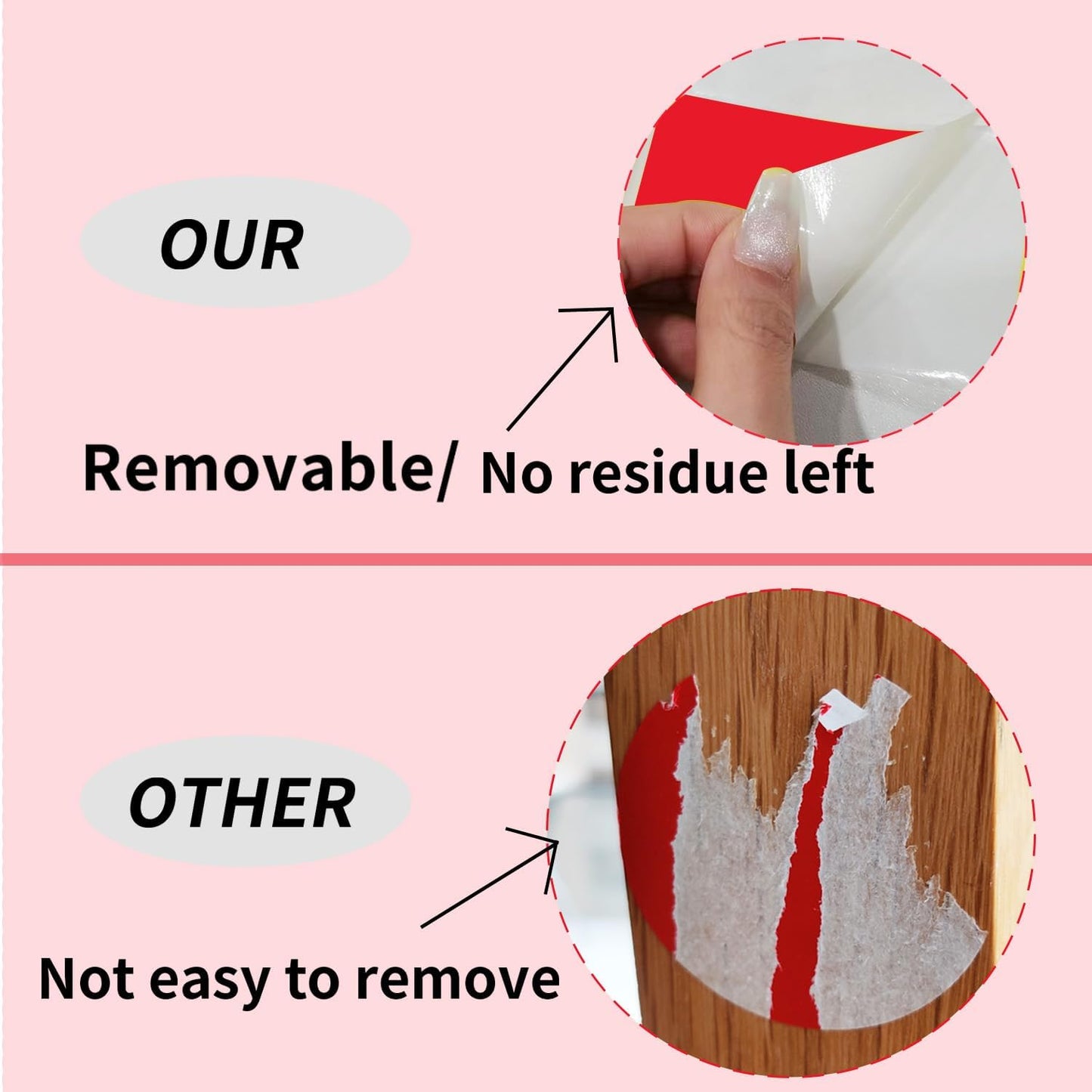 STARLIBOO 250 Red 2*3 Inch Rectangle Removable Writable Color Coding Labels, Name Tag Stickers, File Folder Labels