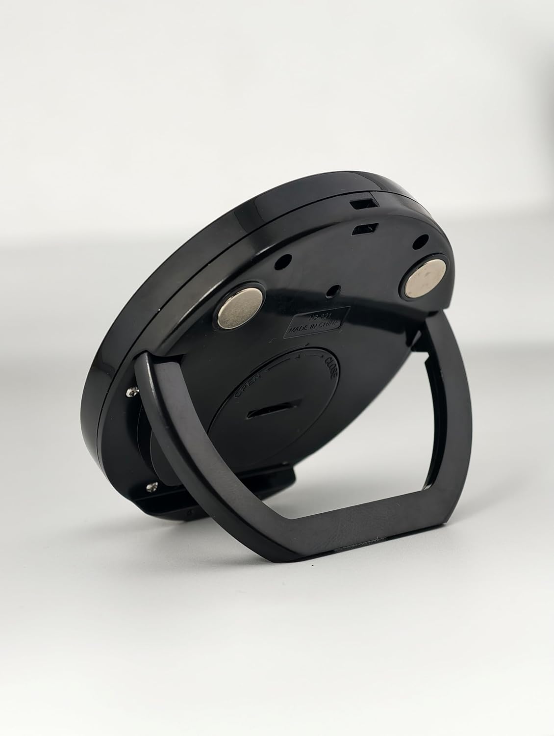 Digital Waterproof Shower Clock Timer, Bathroom Kitchen Countdown Cooking Timer with Alarm, Magnetic Back, Stand Dark Black