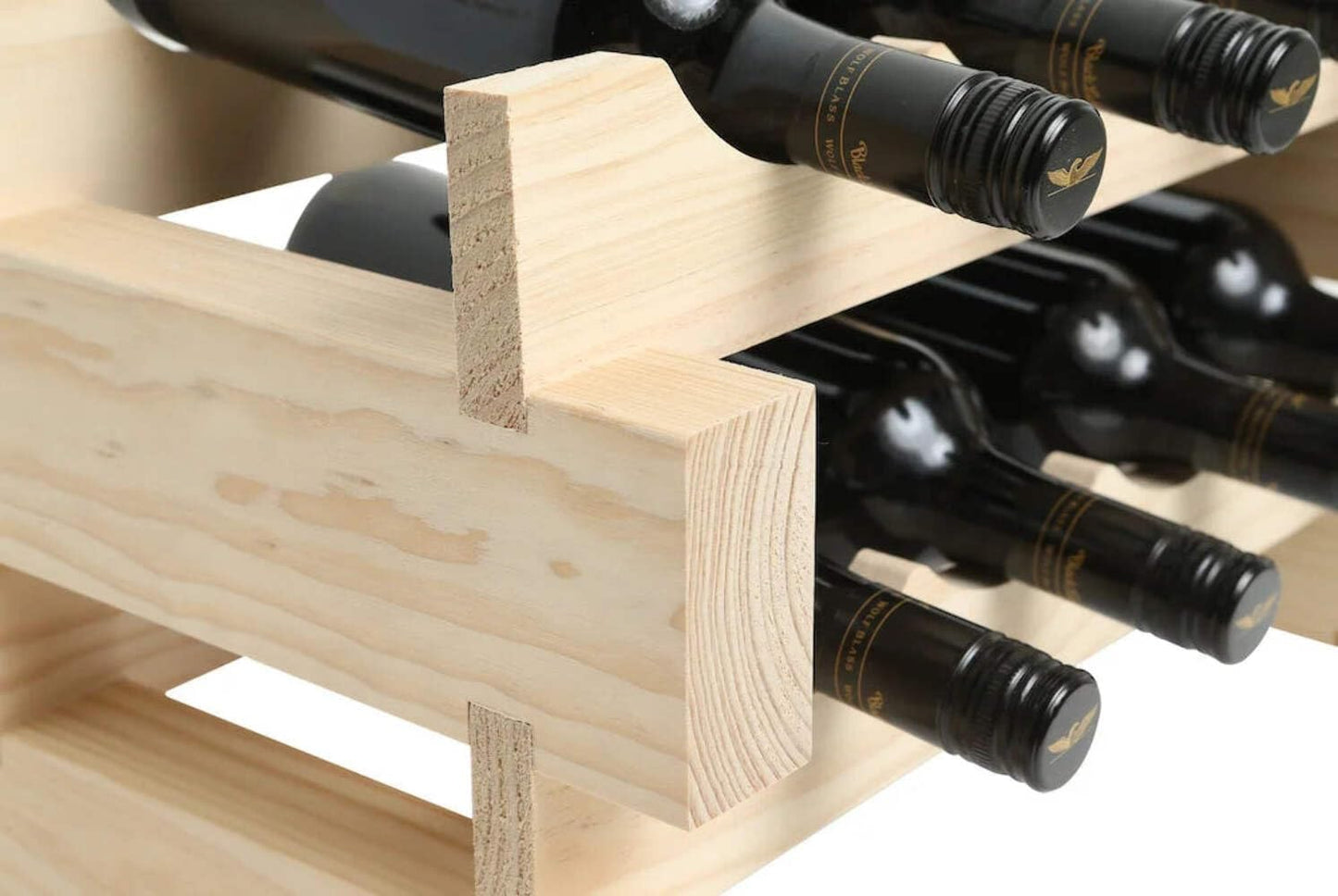 216 Bottle Wine Rack Natural Pine