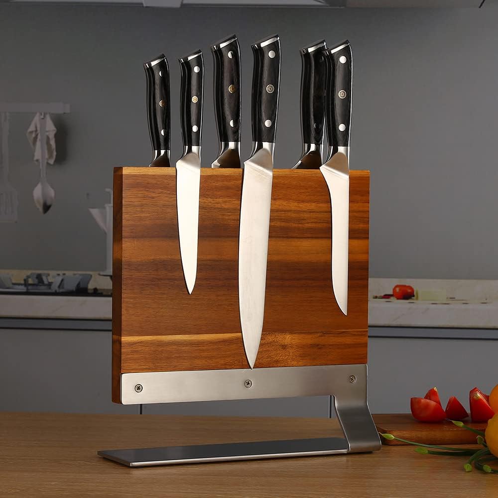 Magnetic Knife Holder - Magnetic Knife Block-Knife Magnet-Magnetic Knife Stand-Double Sided Magnetic Holder - Multifunctional Storage Knife Holder