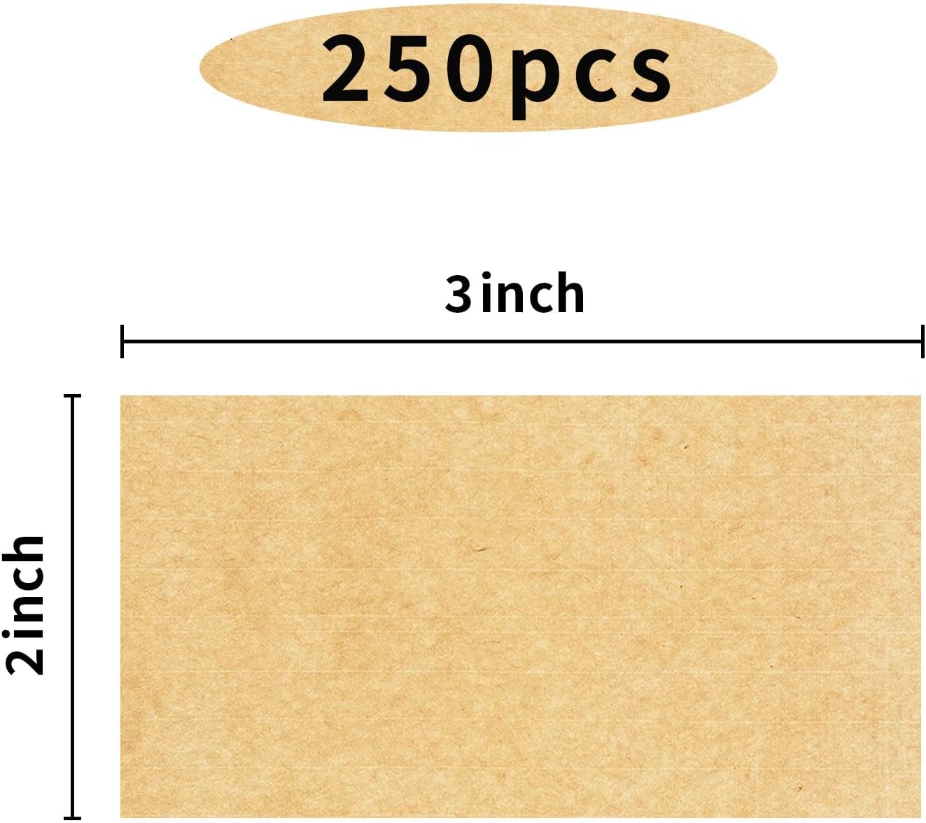 STARLIBOO Kraft Paper Rectangle Removable Moving Labels, 250 Labels, 2*3 Inch, Color-Coding Labels