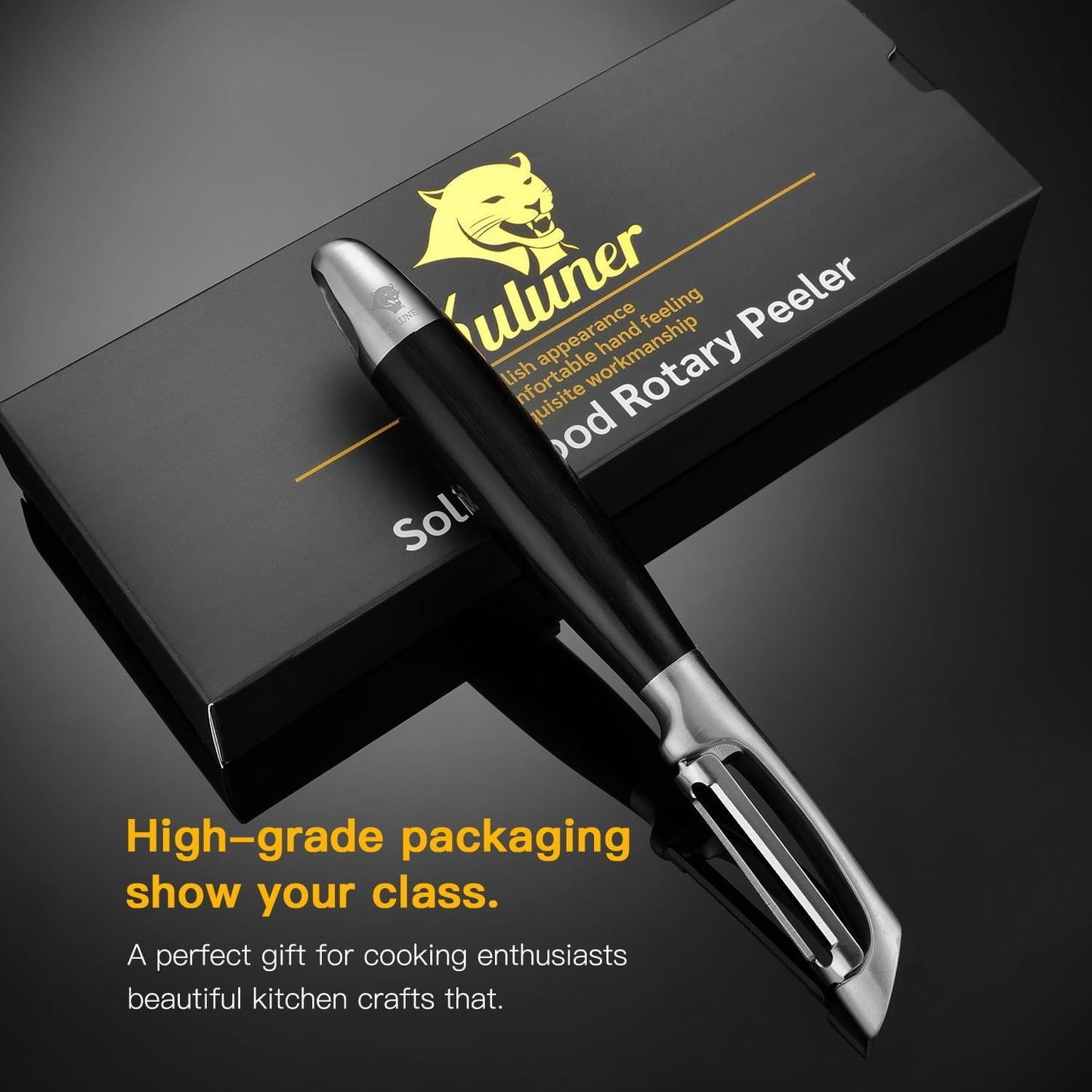 304 Stainless Steel Multi-Function Kitchen Peeler - With Solid Wood Handle, Sharp & Durable Blade, Effortlessly Peels Vegetables and Fruits, Essential Kitchen Tool