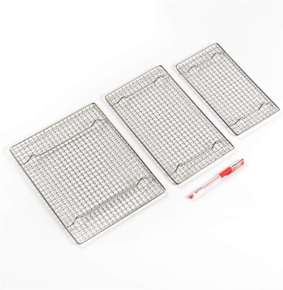 304 Stainless Steel Cooling Rack Versatile Baking Rack Heat Resistant Rust Proof Sturdy Grate 15.7"*11.8"