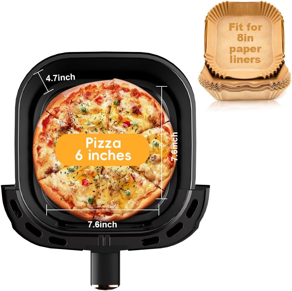 ASZ 5qt Air Fryer Compact Knob Black for dorm office - 4.7L Airfryer with Window 1400W Visual Basket - Non-Stick Pan, Manuel Control Max 60s Timer & 400℉ Kitchen Airfry Countertop Gift