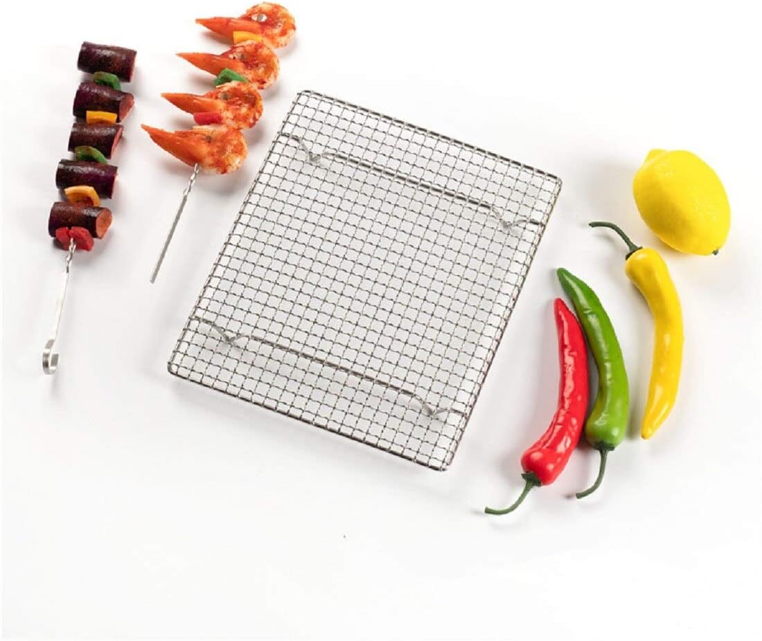 304 Stainless Steel Cooling Rack Versatile Baking Rack Heat Resistant Rust Proof Sturdy Grate 17.5"*11.6"