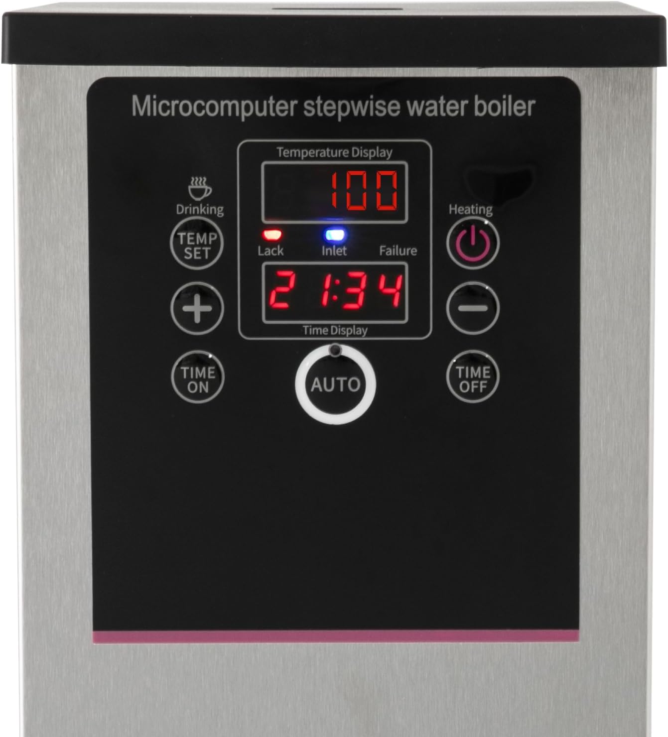 Step-Heating Commercial Hot Water Dispenser, 15L/3.96Gal Hot Water Boiler Dispenser Electric Water Pot Boiler Commercial Boiling Water Machine for Tea Coffee Shop Dessert Shop Hotel - 28L/H 2500W