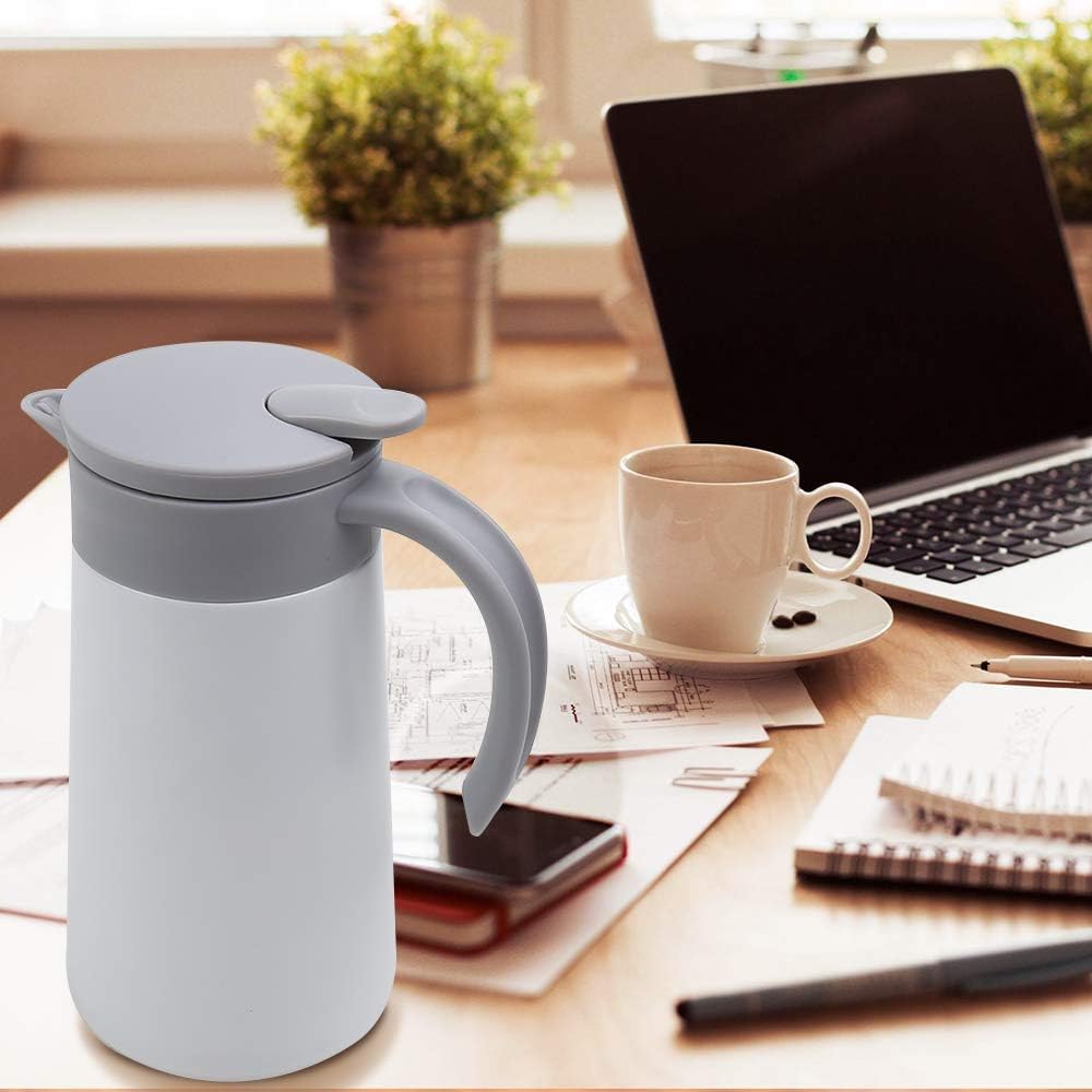 28oz Coffee Carafe Airpot Insulated Coffee Urn Stainless Steel Vacuum Thermal Pot Flask for Coffee, Hot Water, Tea, Hot Beverage - Keep 9 Hours Hot, 18 Hours Cold