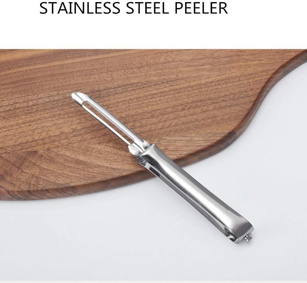 Aniso Kitchen vegetable peeler Stainless steel rotary peeler for vegetable and carrot fruit，with ergonomic safety and control handle-Dishwasher Safety