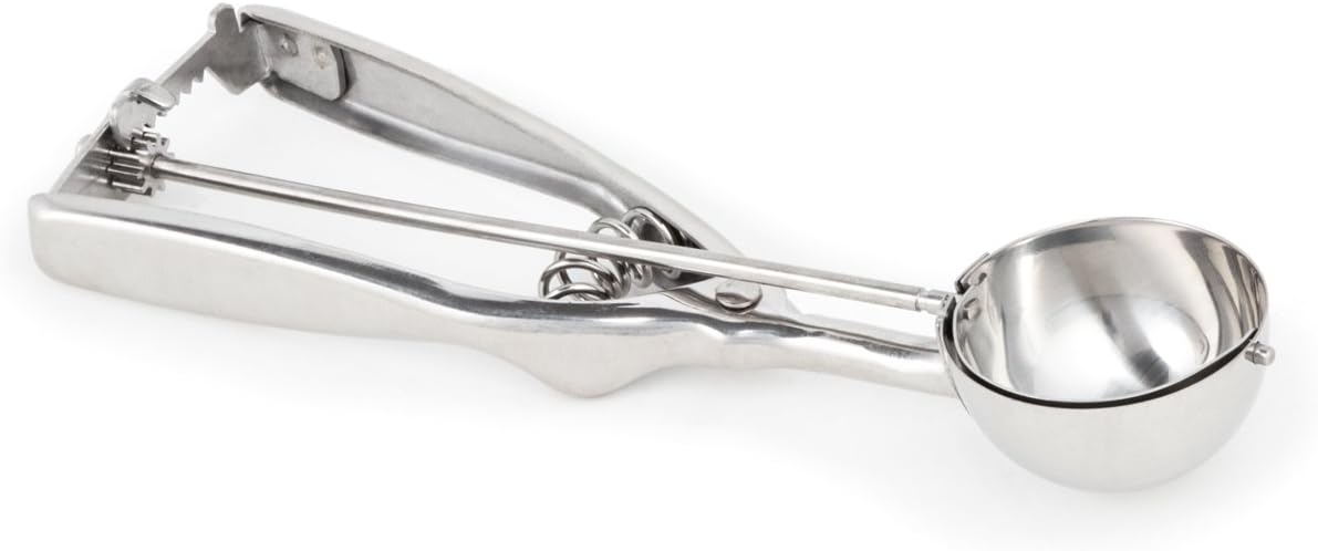 Fox Run Ice Cream/Cookie Dough Scoop, 1-7/8-Inch, Metallic