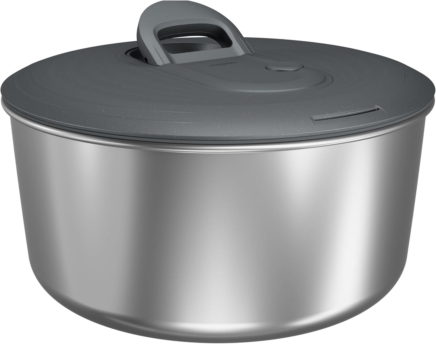 Zyliss Easy Spin Salad Spinner - Fruit & Veggie Dryer - Produce Spinner & Cleaner for Salad Prep - Dishwasher-Safe Kitchen Essential - Non-Slip Bowl with Pull Handle - New Stainless Easy Spin Large