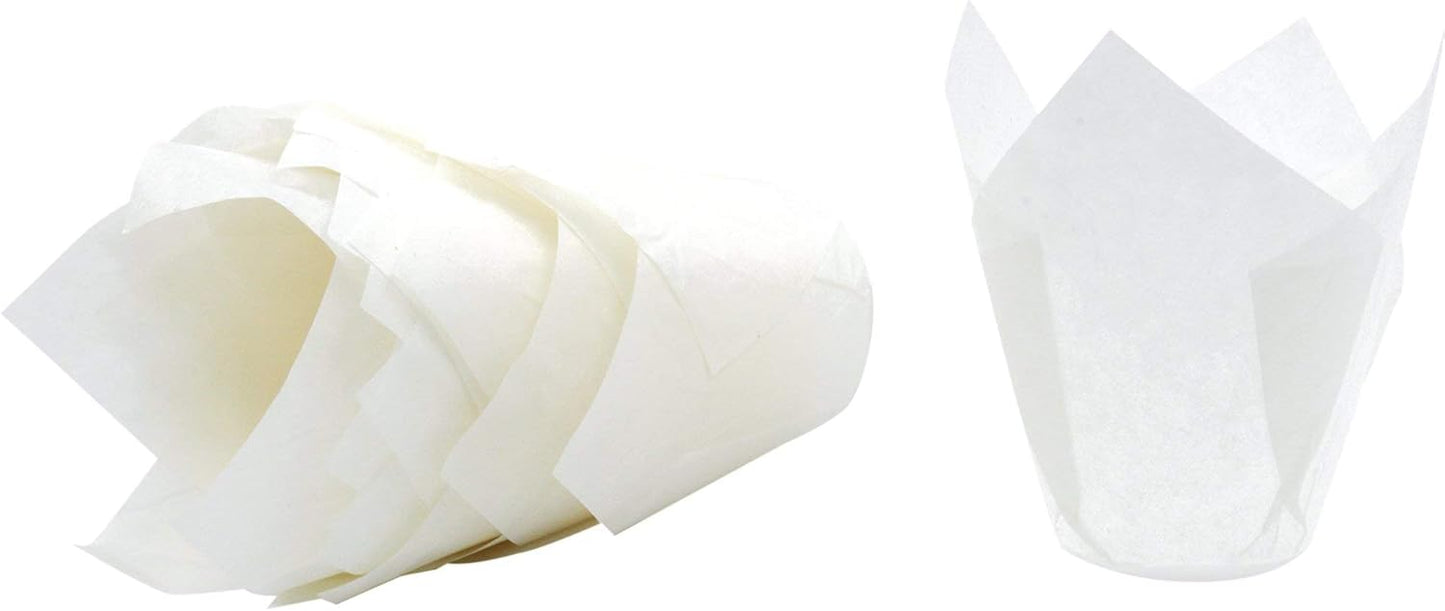 White Tulip Baking Cups, Mini Size, Pack of 250