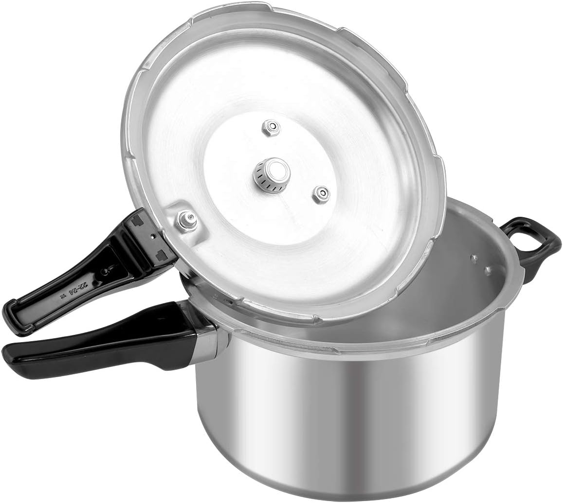 Barton 8Qt Pressure Canner Release Valve Aluminum Canning Pot Cooker Pot Stove Top Instant Fast Cooking Pot Stewing Locking System, 8 Quart