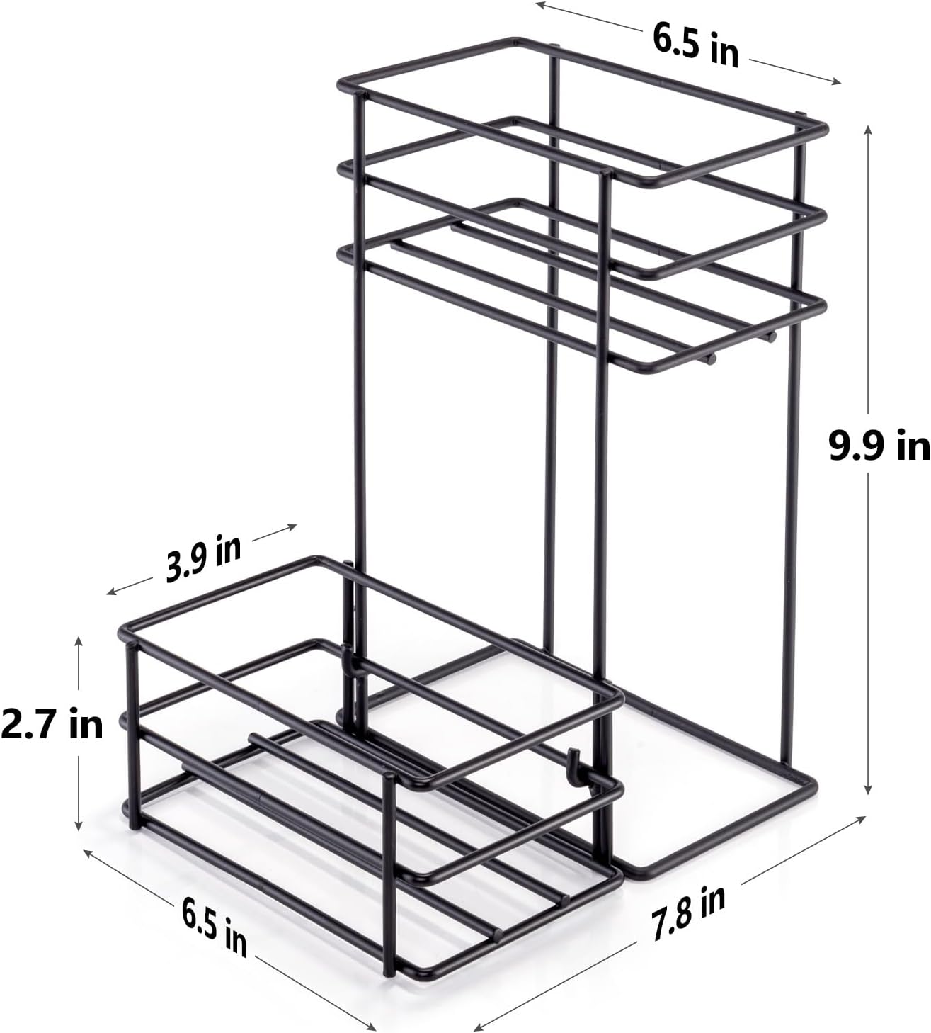 4 Bottle Coffee Syrup Organizer Coffee Syrup Rack for Coffee Bar Kitchen Small Wine Rack for Bar Family Storage for Syrup Wine Dressing