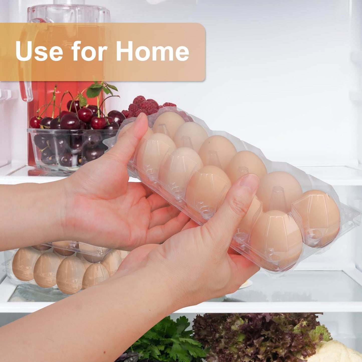 120 Pack Bulk Egg Cartons, Clear Plastic Chicken Egg Holders, Egg Tray Carton Holder for Home & Kitchen, Farm & Market Use, An Eco-Friendly Egg Storage Solution, 12 Grids