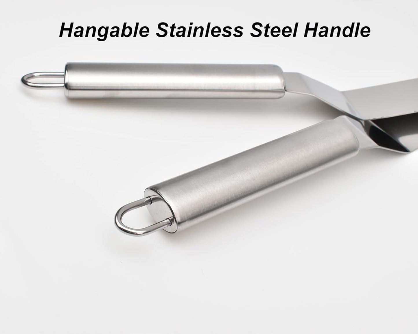 2 Pcs Dough Scraper and 3 Pcs Stainless Steel Cake Icing Spatula for Baking, Flexible Bowl Scraper Dough Cutter Bench Scraper for Cake Dough Bread Pastry Pizza