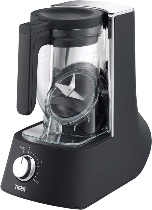 Tiger Smoothie Blender - Japanese Smoothie Maker for Smoothies, Crushed Ice, Milkshakes, Soups, Purees, Sauces, Matcha with Degree Diagonal-Blade Food Processor