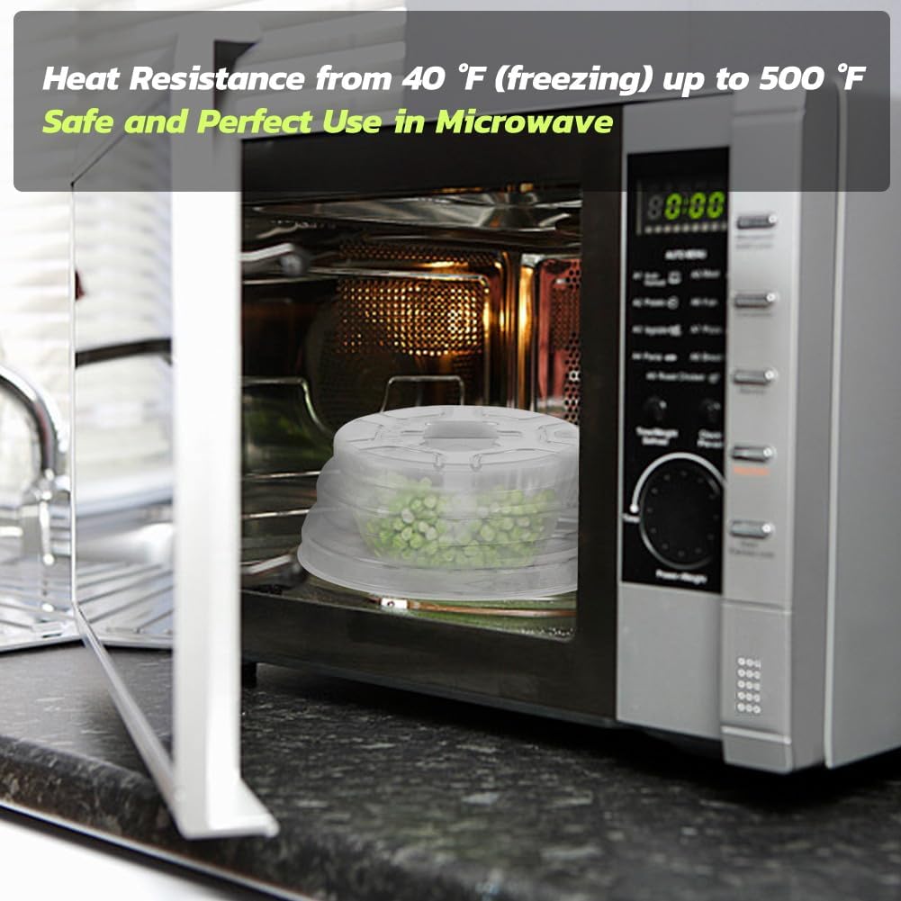 Microwave Plate Cover Microwave Splatter Cover Silicone Microwave Plate Cover Dish Covers for Microwave Oven Cooking Anti-Splatter Guard Lid