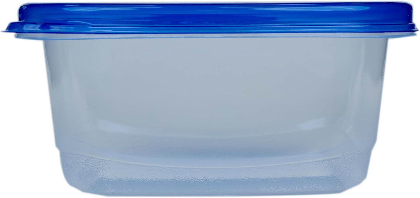 Glad GladWare Soup & Salad Food Storage Containers - Medium Rectangle - Meal Container Holds up to 24 Ounces of Food - Lock Tight Seal, 5 Count - 6 Pack