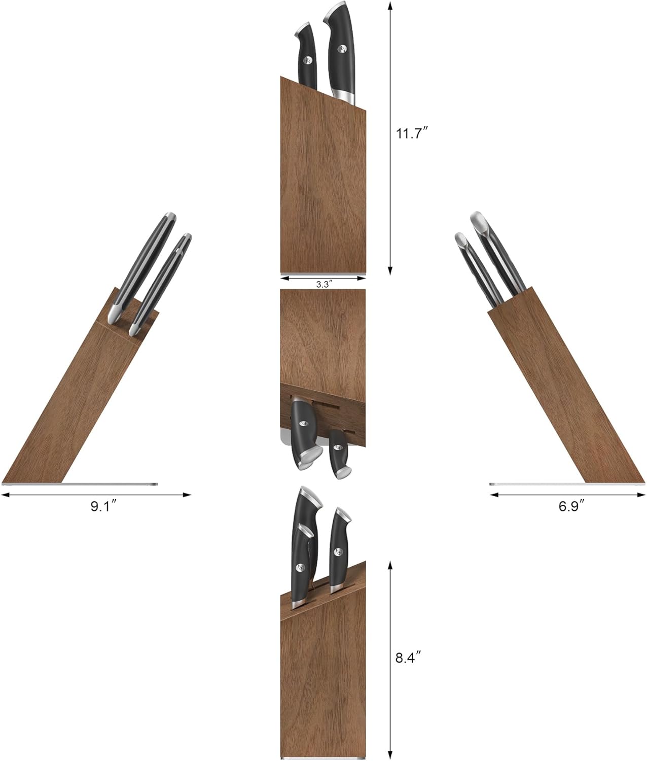 Cangshan Thomas Keller Signature Collection 4-Piece Knife Block Set, Black