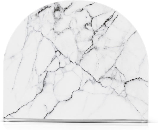 White and Black Marble Napkin Holder for Table Paper Napkins Holder Acrylic Tissue Dispenser Kitchen Dining Room Bathroom Party Car Decor
