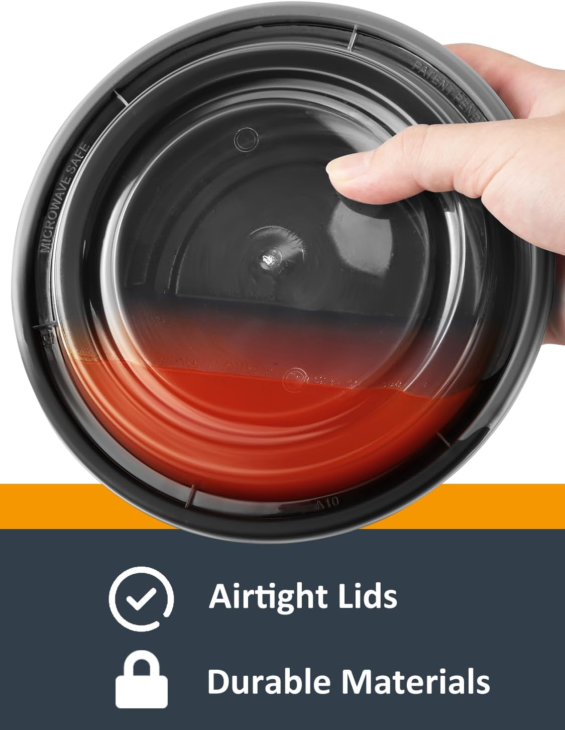 50 Sets 24oz Meal Prep Container - Reusable Plastic Food Storage Containers with Lids, Fits Microwave, Freezer and Dishwasher Safe