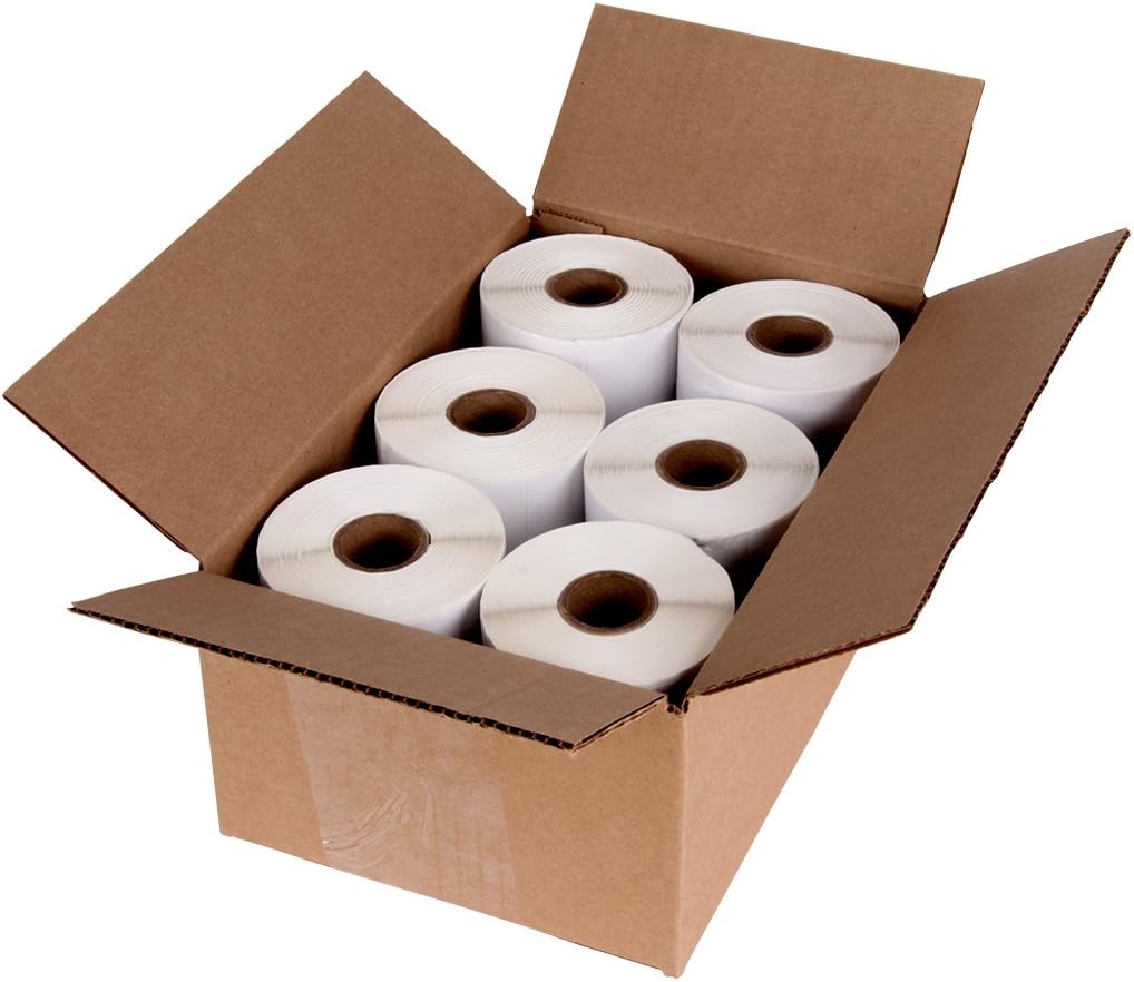 4" x 6" Compatible with Dymo® 4XL Postage Shipping Labels, Compatible with Dymo 1744907 (1 Roll - 220 Labels Per Roll) (6 Pack)