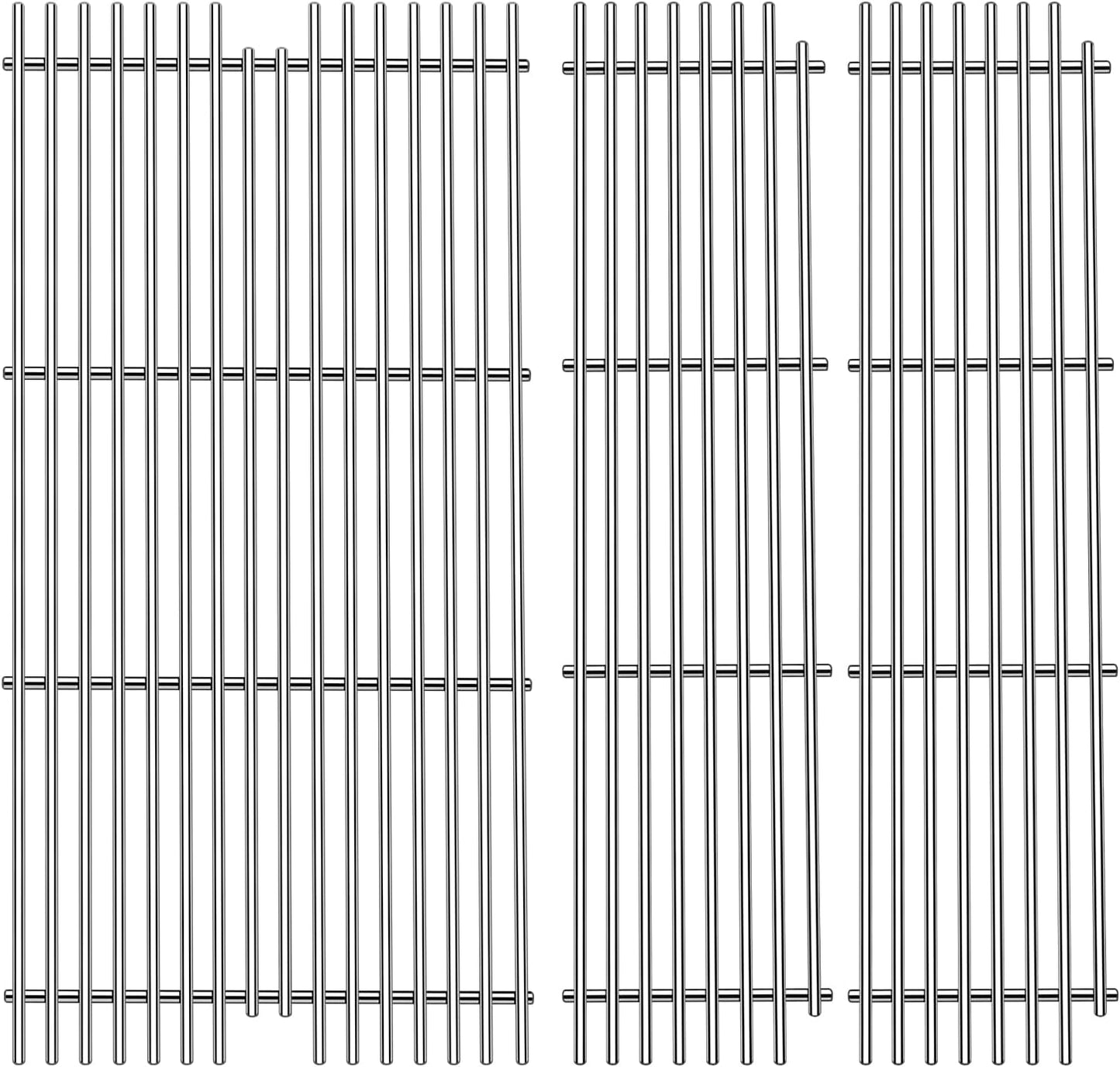 1 Pack 54911 Cooking Grid Grates with 2 Pack 54921 Replacement for Viking VGBQ 30 in T Series, VGBQ 41 in T Series, VGBQ 53 in T Series Gas Grill