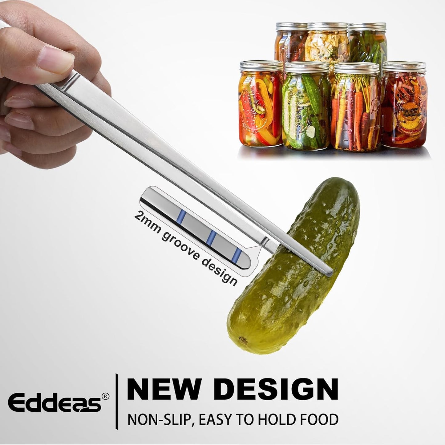 Kitchen Tweezers Tongs, Cooking Tweezers Stainless Steel - 3 Size 12'' 10'' & 8 inch Ideal for Meat, pasta, plating and pinching delicate small pieces of food, Set of 3