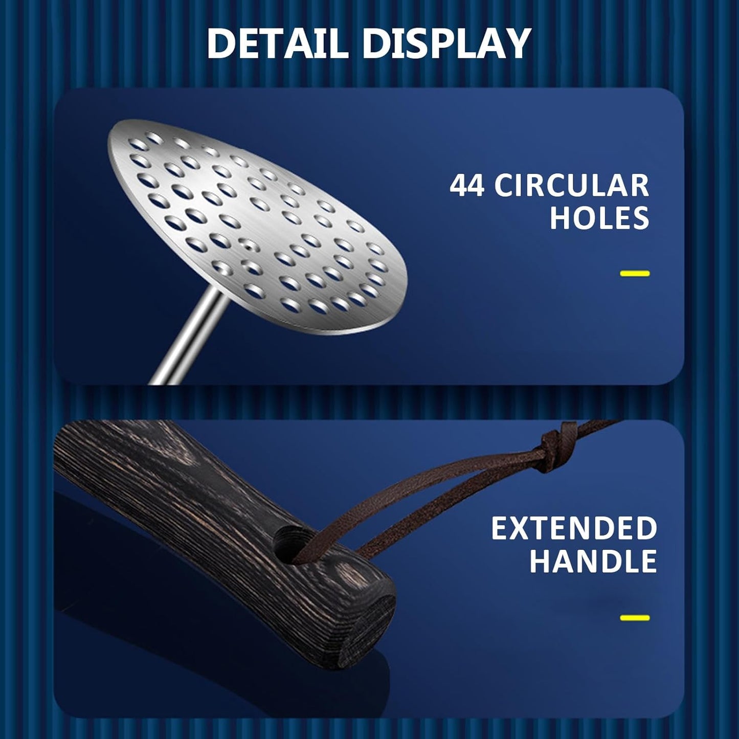 Sturdy Potatoes Masher, Aplastador de Papas, Small Hole Masher, Hand Bean Smasher Tool with Good Grip Handle, Potato Crusher Integrated Kitchen Tools for Cooking