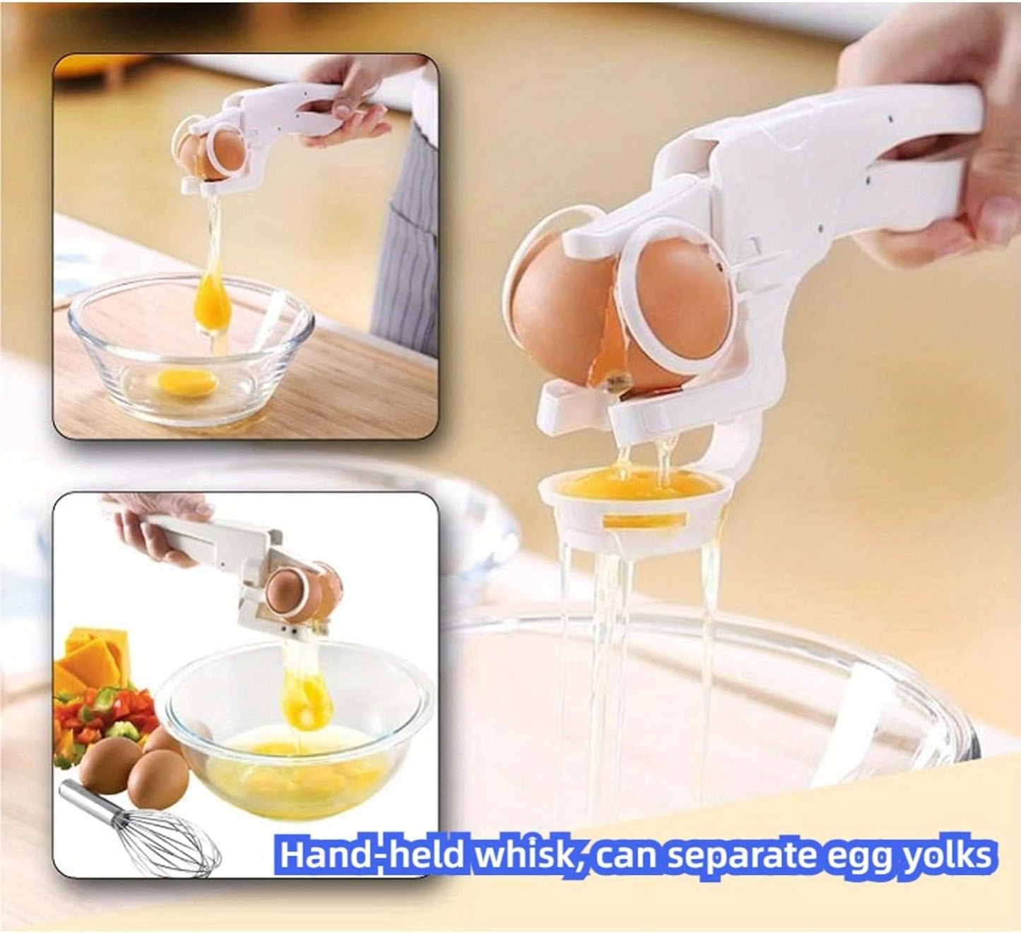 Egg Shell Opener-2025 New Egg Shell Opener for Raw and Hard Boiled Eggs,Stainless Steel Egg Cracker Tool for Cutting Eggs,Egg Separator Kitchen Gadgets for Cooking Bakery!