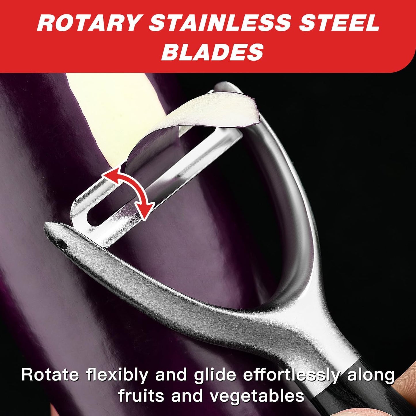 304 Stainless Steel Multi-Function Kitchen Peeler - With Solid Wood Handle, Sharp & Durable Blade, Effortlessly Peels Vegetables and Fruits, Essential Kitchen Tool