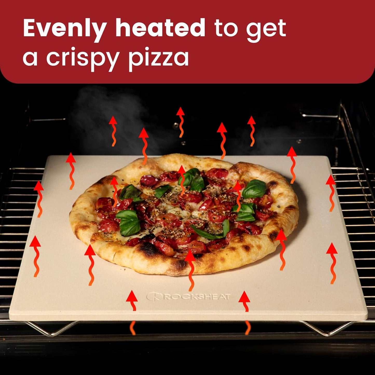 13.2" x 13.2" x 0.4" Square Cordierite Pizza Baking Stone Perfectly Compatible for Ooni Koda & Fyra 12, Uuni Pizza Oven