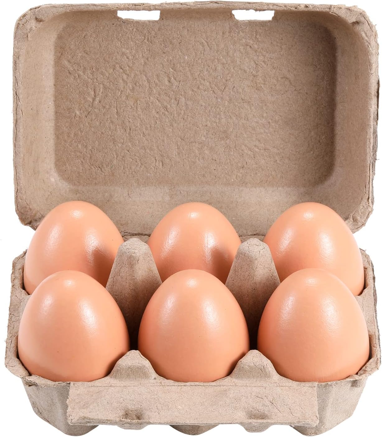 Half Dozen Vintage Egg Cartons 50 Pack, Blank Natural Pulp Egg Cartons 6 Count for Chicken Eggs Reusable, Storage Tray Strong for Holds Up to Six 6 Huevo Carton Cardboard Paper Holder Container