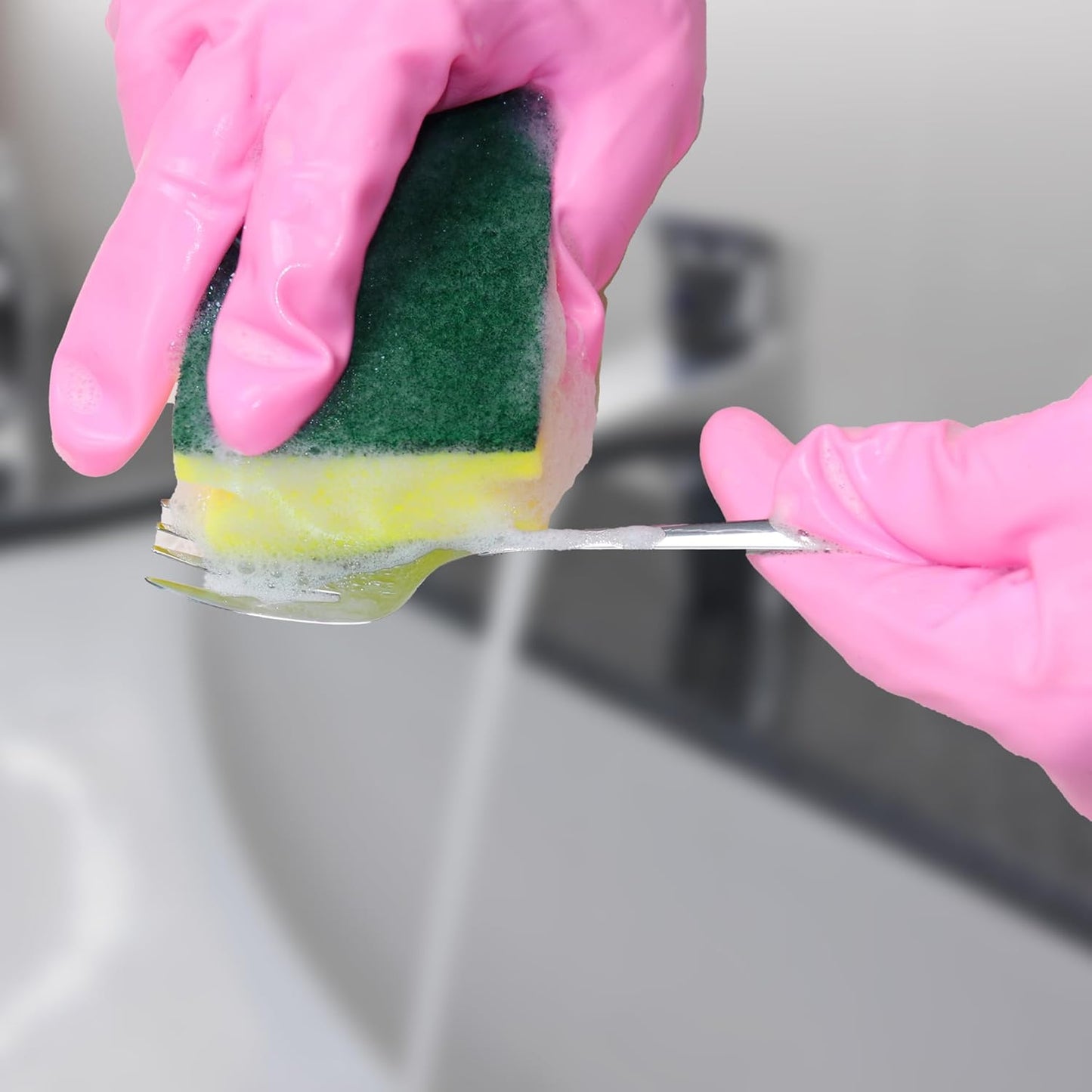 Kitchen Sponges, Heavy Duty Dish Sponges for Cleaning Kitchen, Dishes, Bathroom, 6-Pack Cleaning Sponge