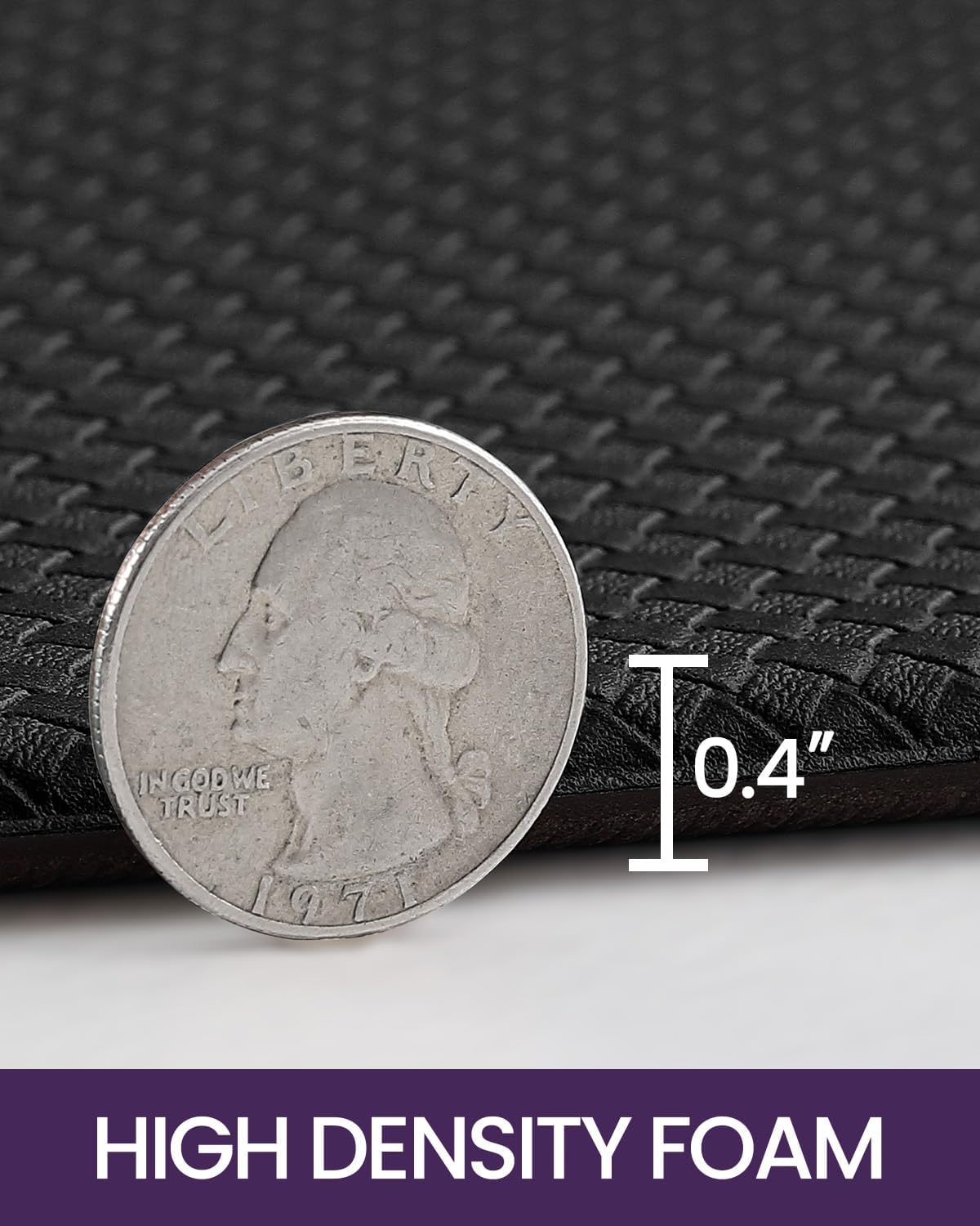 DEXI Kitchen Floor Mats Cushioned Anti Fatigue,17x79,Long Standing Runner Rug Waterproof, Comfort Memory Foam Padded for Front Sink Laundry, Black