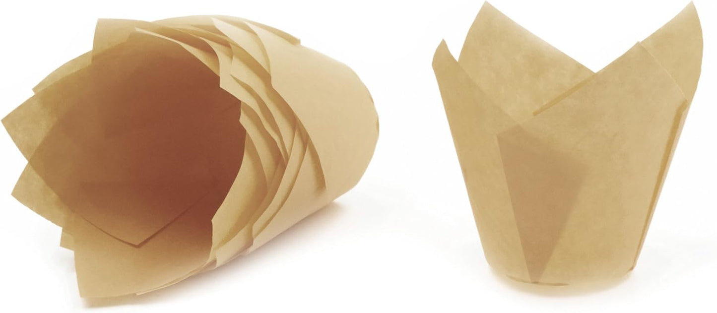 Gold Tulip Baking Cups, Mini Size, Pack of 250